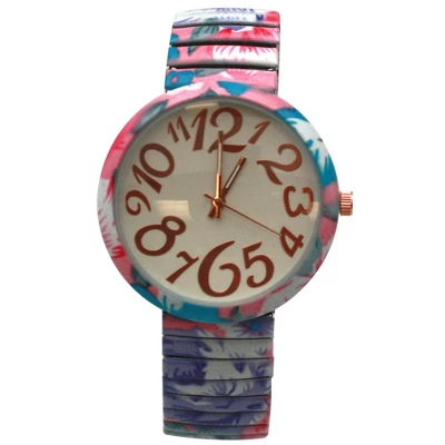 Olivia Pratt Floral Stretch Bold Numbers Women Watch - Image 5