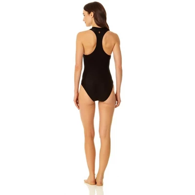 Coppersuit - Women's Zip Front High Neck One Piece Swimsuit - Image 4