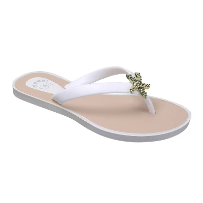 C&C California Women's Gold Medallion Flip Flop Thong Sandal - Image 5