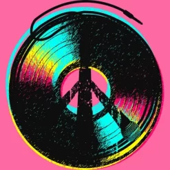 Women's Design By Humans Colors And Music By Clingcling Racerback Tank Top