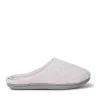 Dearfoams Women's Leslie Quilted Microfiber Terry Memory Foam Clog Slipper