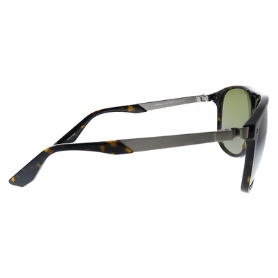 BMW BW 0001 52P Unisex Square Sunglasses Dark Havana 58mm - Image 2