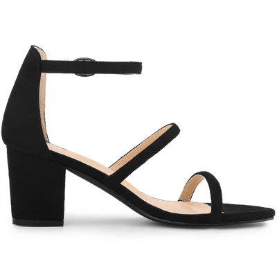 Allegra K Women's Open Toe Strappy Chunky Heels Sandals - Image 6