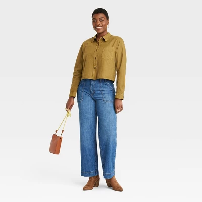 Women's High-Rise Wide Leg Jeans - Universal Thread™ Medium Wash - Image 5