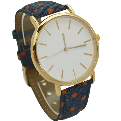 OLIVIA PRATT DENIM STRAP WATCH