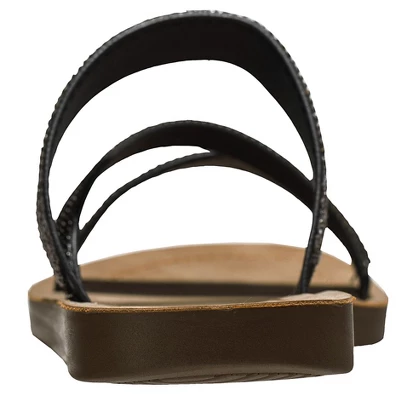 Alpine Swiss Womens Rhinestone Slide Sandals Dressy Summer Strappy Flat Shoes - Image 5