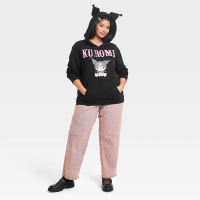 Women's Sanrio Kuromi Graphic Hoodie - Black - Image 2
