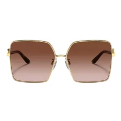 Dolce & Gabbana DG 2279 02/13 Womens Square Sunglasses Gold 60mm