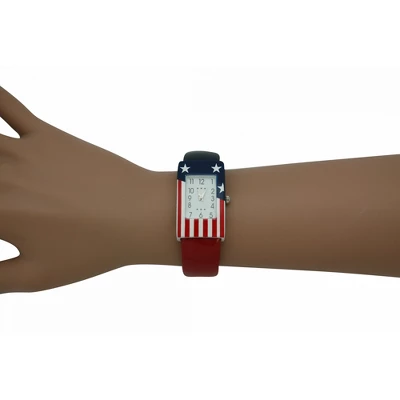 RED FOURTH OF JULY BANGLE WATCH - Image 2