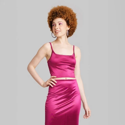 Women's Shine Knit Tiny Tank Top - Wild Fable™