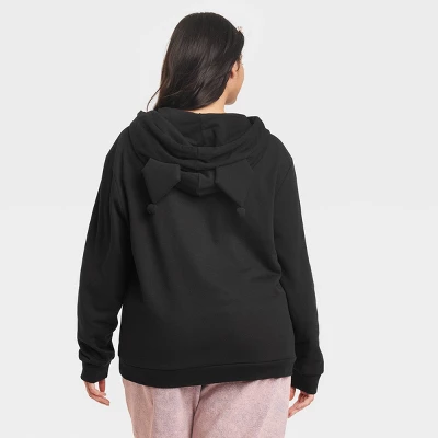 Women's Sanrio Kuromi Graphic Hoodie - Black