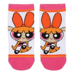 Adult Powerpuff Girls Ankle Socks 5-Pack - Superhero Style For Your Feet