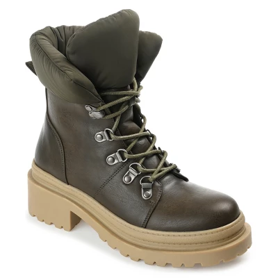 Journee Collection Womens Irrah Round Toe Block Heel Ankle Booties - Image 10