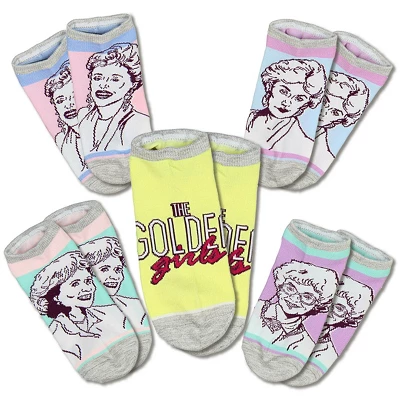 The Golden Girls 5 Pair Character Ankle Socks Multicoloured - Image 3