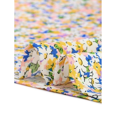 Agnes Orinda Women's Plus Size Floral Short Sleeve Casual Blouse - Image 5