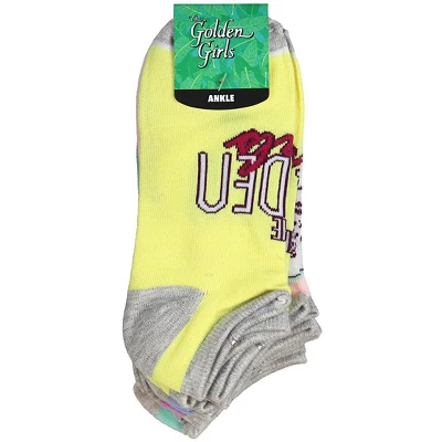 The Golden Girls 5 Pair Character Ankle Socks Multicoloured - Image 2