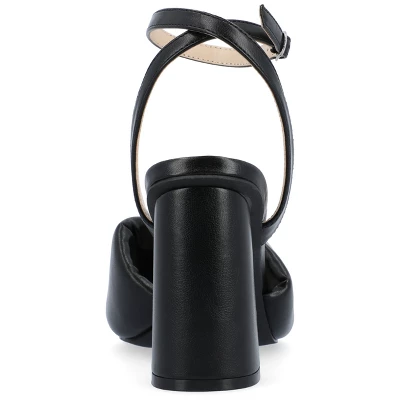 Journee Collection Womens Lottey Tru Comfort Foam Mid Heel Ankle Strap Sandals - Image 2