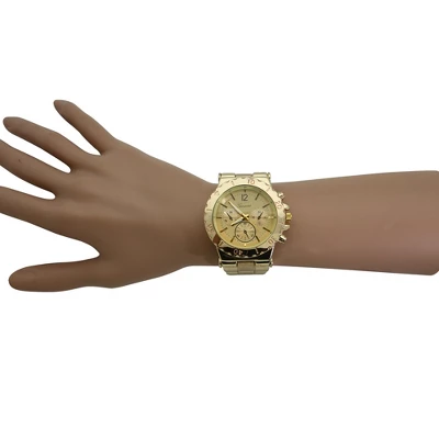 OLIVIA PRATT 3-DIAL BOYFRIEND METAL WATCH