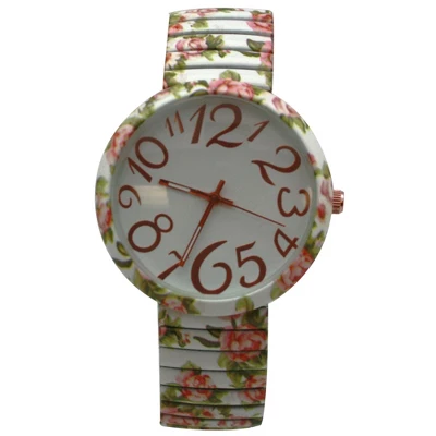 Olivia Pratt Floral Stretch Bold Numbers Women Watch - Image 4