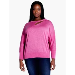 NIC + ZOE Soft Sleeve Twist Sweater Tee