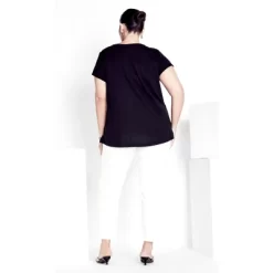 Women's Plus Size Butter Denim Pull On Jean White - Tall | AVENUE