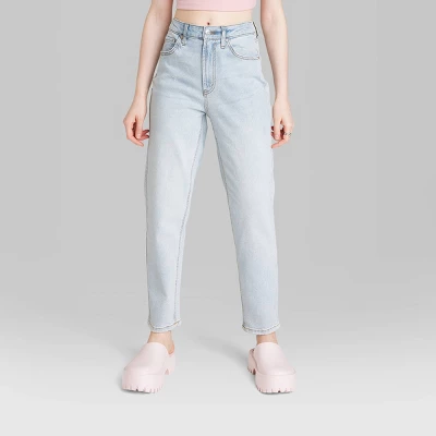 Women's Super-High Rise Tapered Jeans - Wild Fable™ Light Wash