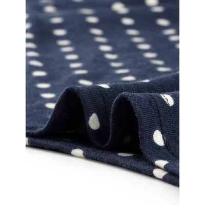 Agnes Orinda Women's Plus Size V Neck Asymmetric Polka Dots Top - Image 5