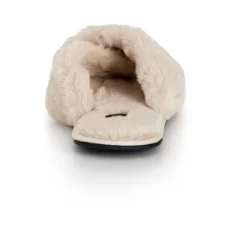 Women's Plus Size WIDE FIT Jojo Cross Slipper - Cream | EVANS