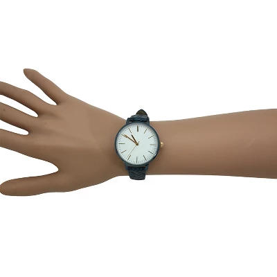 Olivia Pratt Snake Print Leather Strap Watch - Image 2