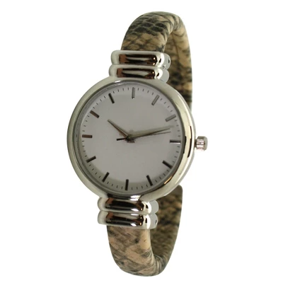 Olivia Pratt Faux Snake Skin Bangle Women Watch - Image 4