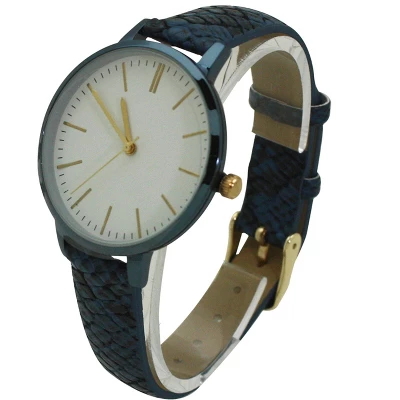 Olivia Pratt Snake Print Leather Strap Watch - Image 4