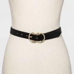 Women's Double Buckle Belt - A New Dayâ„¢ Black