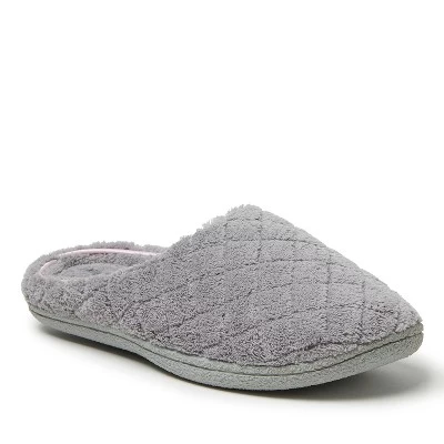 Dearfoams Women's Leslie Quilted Microfiber Terry Memory Foam Clog Slipper - Image 5