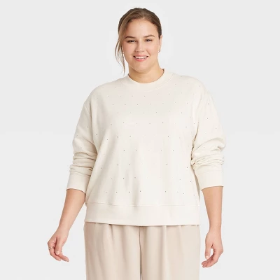 Women's Jeweled Pullover Sweatshirt - A New Day™ - Image 6
