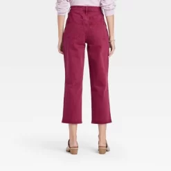 Women's High-Rise Straight Fit Cropped Jeans - Universal Thread™