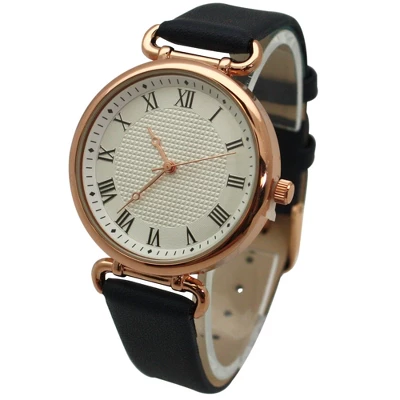 Olivia Pratt Faux Leather Small Roman Numeral Minimalist Women Watch
