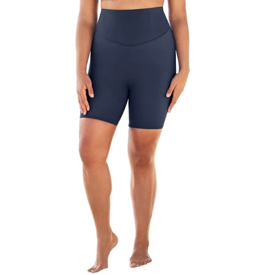 Swim 365 Women’s Plus Size 360° Powermesh Swim Boy Short - Image 3