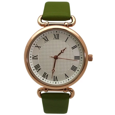 Olivia Pratt Faux Leather Small Roman Numeral Minimalist Women Watch - Image 5