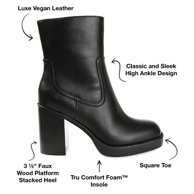 Journee Collection Womens Brittany Tru Comfort Foam Inside Zip Platform Booties - Image 7