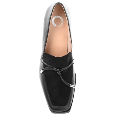 Journee Collection Womens Crawford Tru Comfort Foam Square Toe Mid Stacked Heel Pumps - Image 3