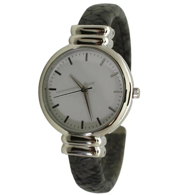Olivia Pratt Faux Snake Skin Bangle Women Watch - Image 3