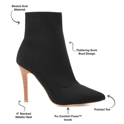 Journee Collection Womens Milyna Tru Comfort Foam Pull On Stiletto Booties - Image 7