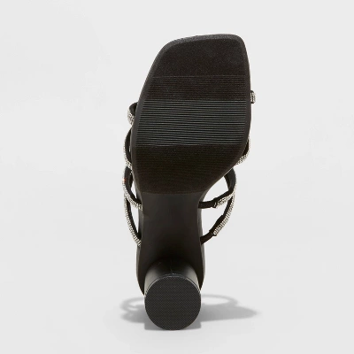 Women's Romy Rhinestone Heels - A New Day™ Silver - Image 3