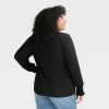Women's Long Sleeve Plisse Blouse - Ava & Viv™