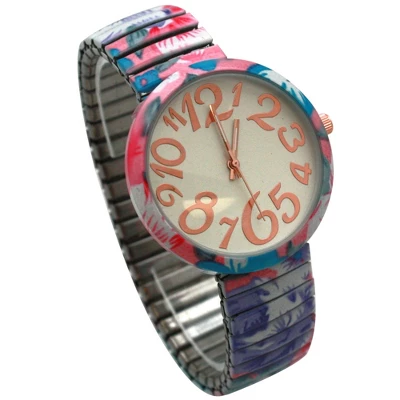 Olivia Pratt Floral Stretch Bold Numbers Women Watch - Image 2