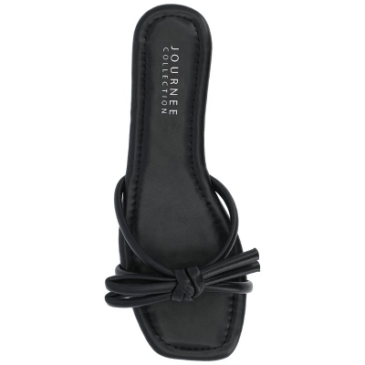 Journee Collection Womens Soma Tru Comfort Foam Slide Low Block Heel Sandals - Image 3