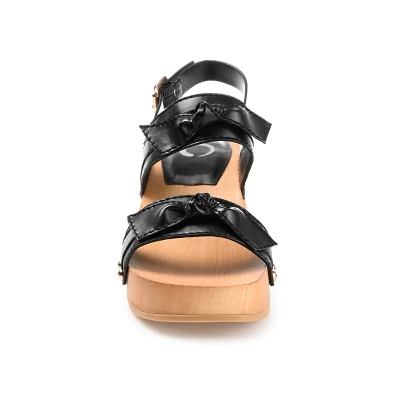 Journee Collection Womens Tia Double Bow Accent Clog Sandals - Image 5