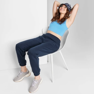 Women's High-Rise Fleece Sweatpants - Wild Fable™ - Image 7