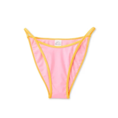 Women's Colorblock High Leg Cheeky Bikini Bottom - Wild Fable™ - Image 7