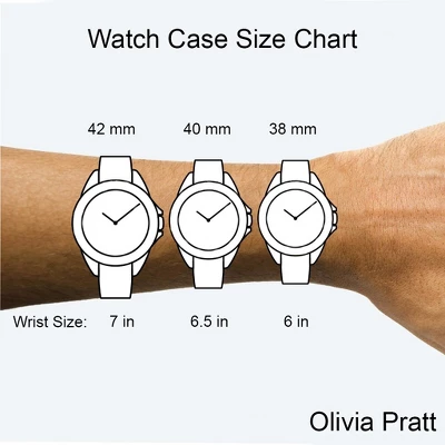 Olivia Pratt Snake Print Leather Strap Watch - Image 3